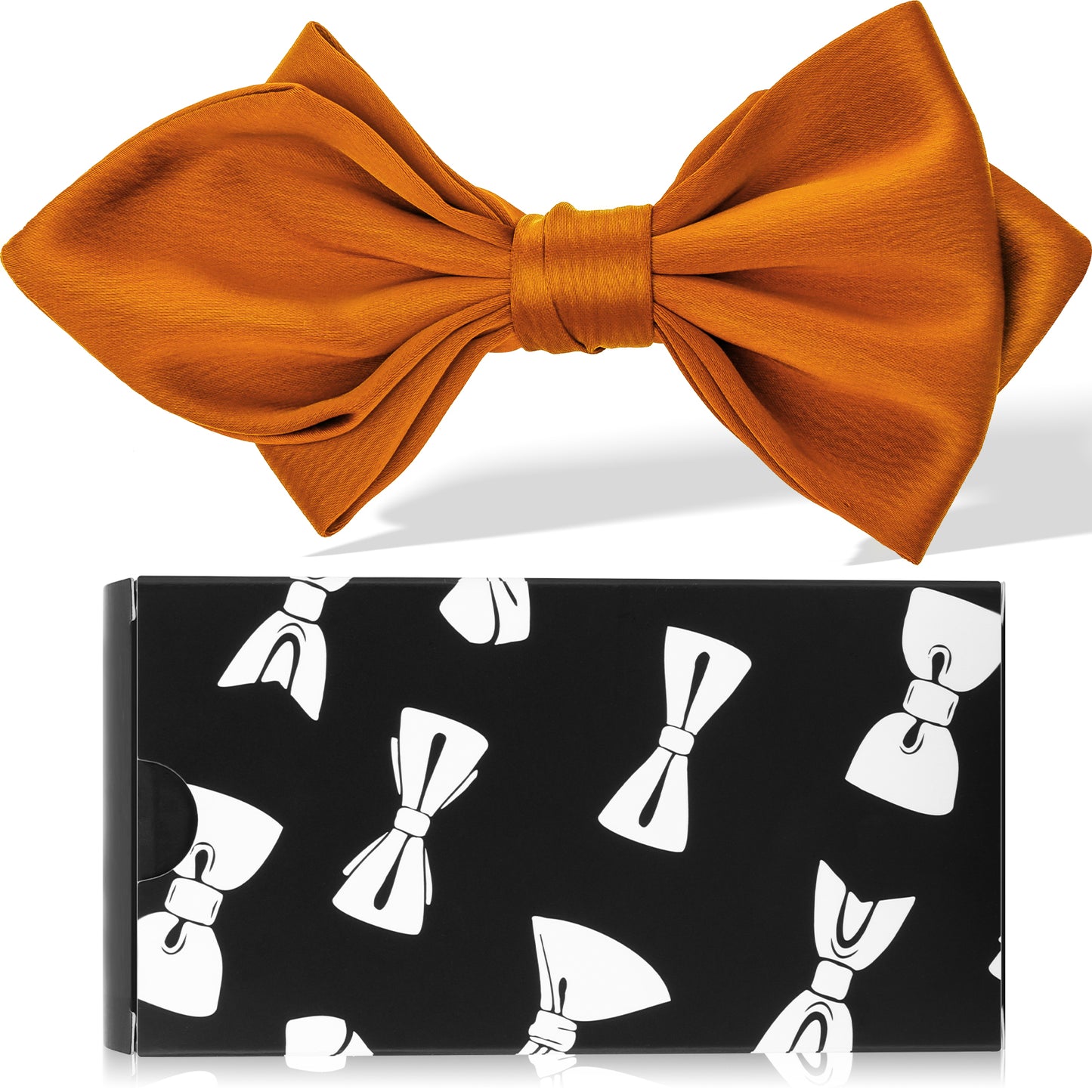 Orange Bow Tie Adjustable Bow Tie Mens Adult Bowtie