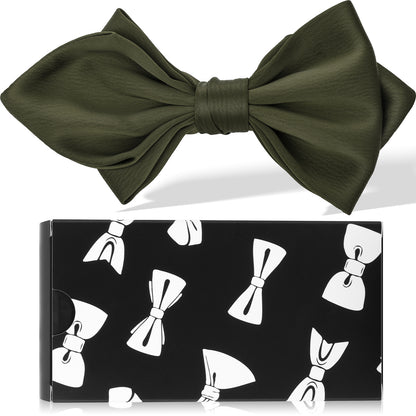 army green Bow Tie Adjustable Bow Tie Mens Adult Bowtie