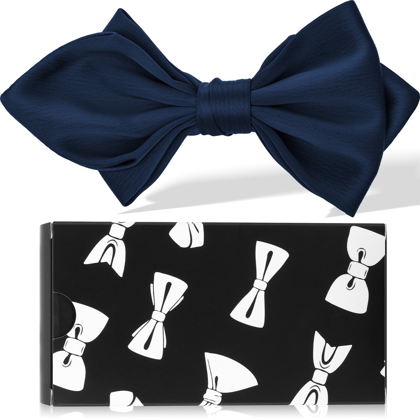 Navy blue Bow Tie Adjustable Bow Tie Mens Adult Bowtie