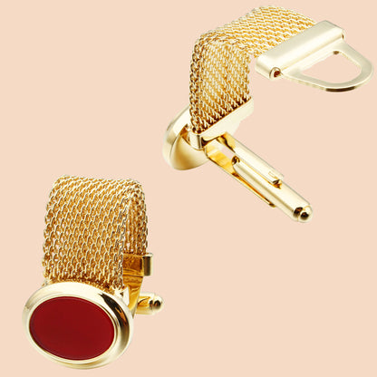 HAWSON Gemstone Cufflinks with Chain