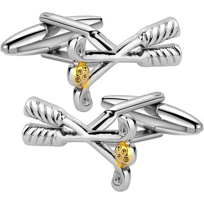 Golf club cufflinks for men