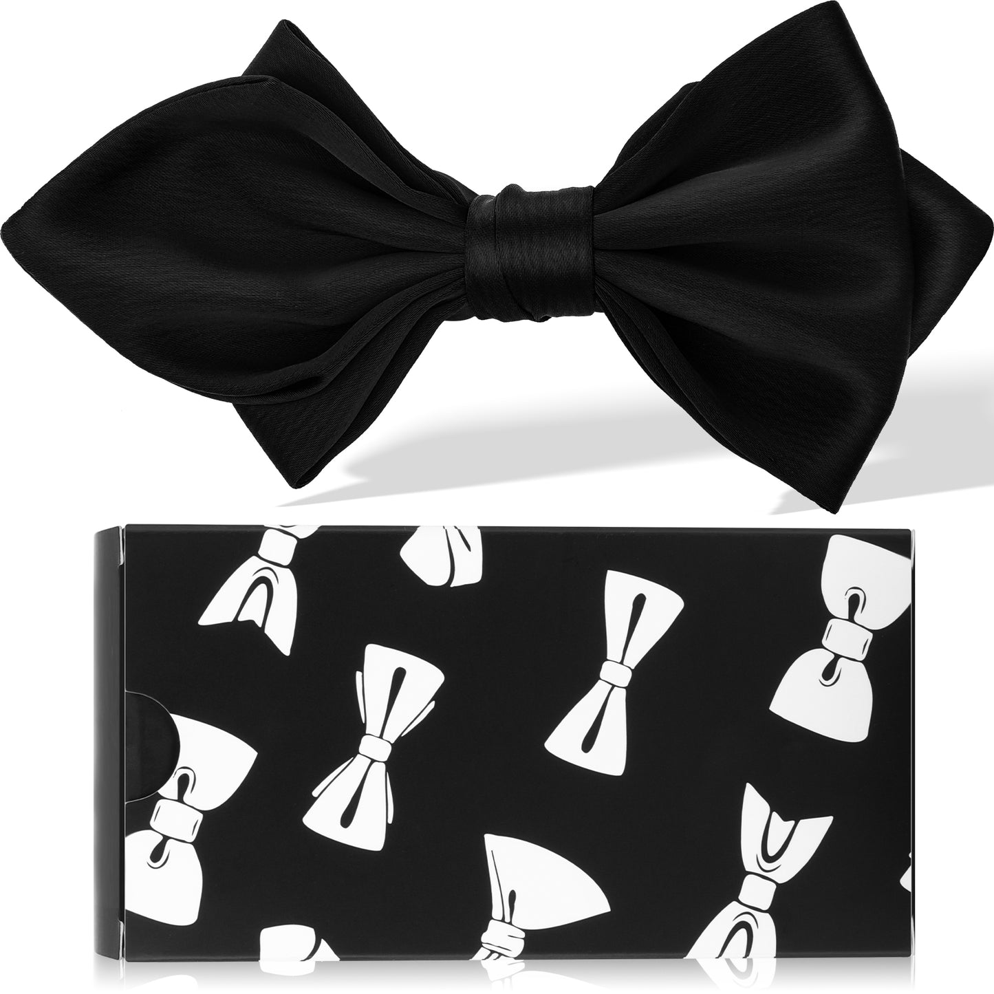 Black Bow Tie  Adjustable Bow Tie Mens Adult Bowtie