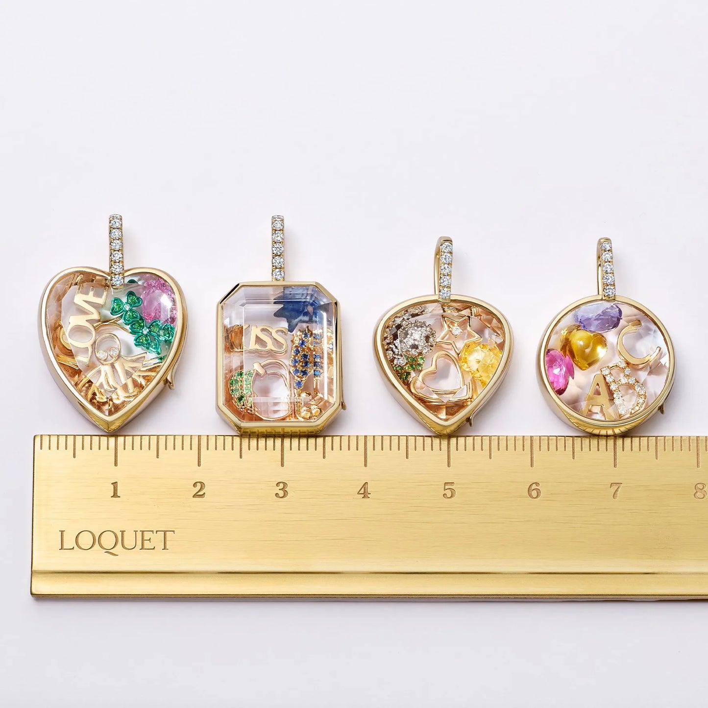 Openable Hollow Glass Locket Necklace - 14K Gold DIY Necklace