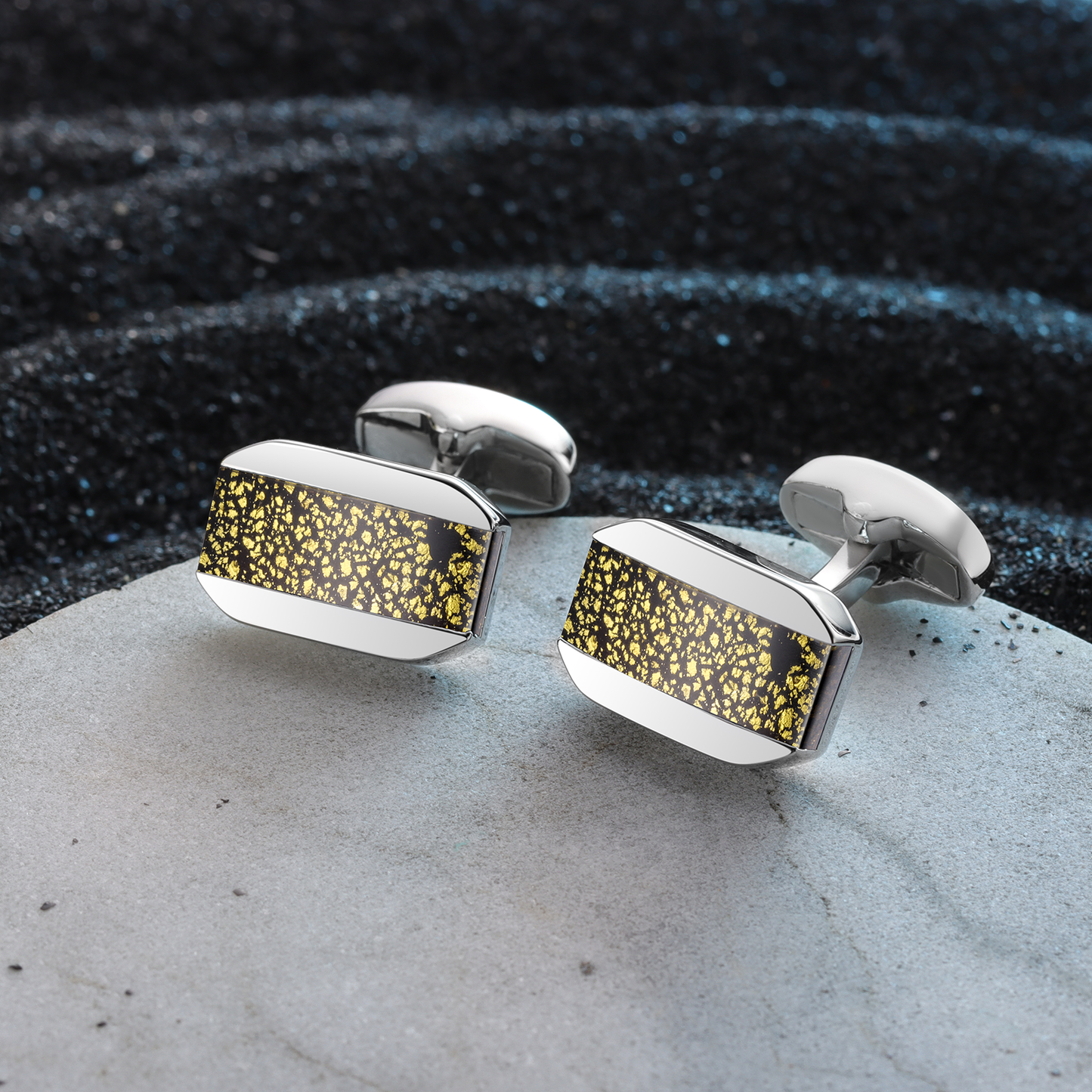 HAWSON Fancy Glazed Stone Cufflinks