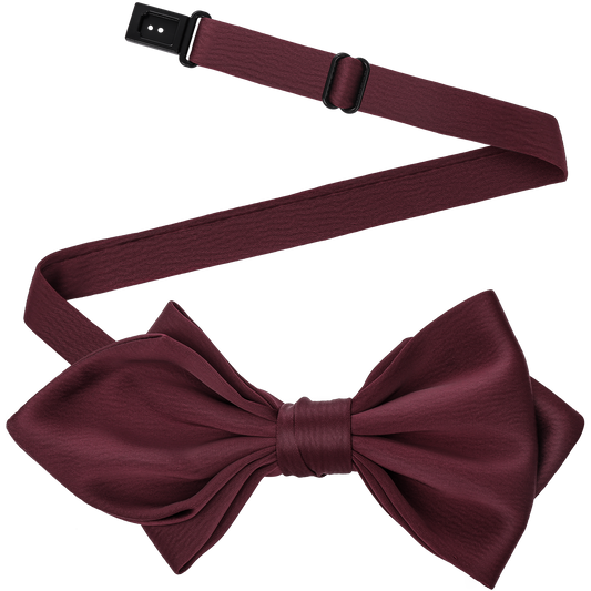 Burgundy Bow Tie Adjustable Bow Tie Mens Adult Bowtie