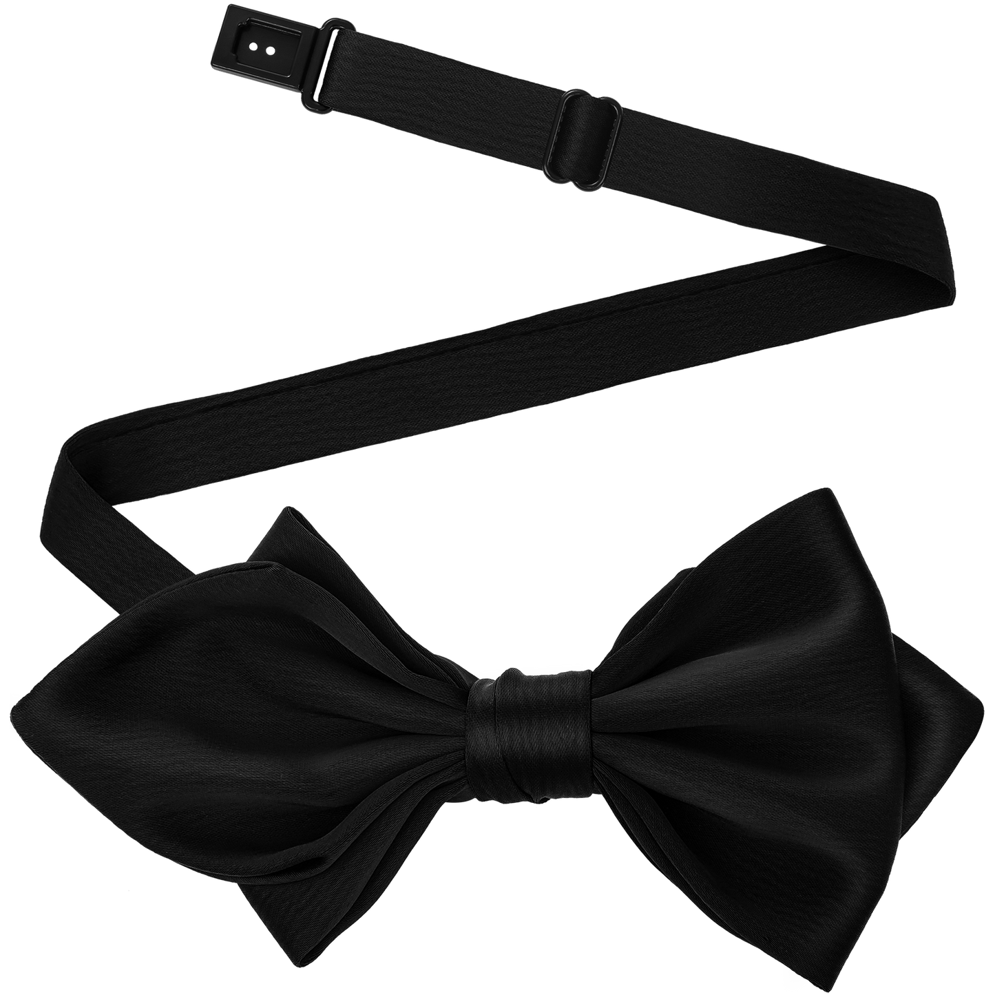 Black Bow Tie  Adjustable Bow Tie Mens Adult Bowtie