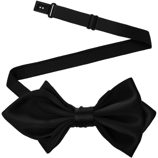 Black Bow Tie  Adjustable Bow Tie Mens Adult Bowtie