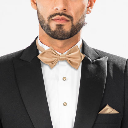 Apricot Bow Tie Adjustable Bow Tie Mens Adult Bowtie