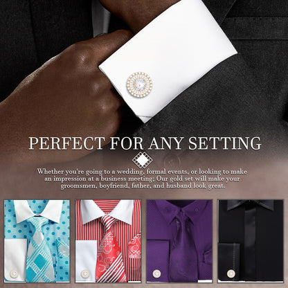 Luxury Crystal big cuff links mens,men's French shirt cufflinks,men's shirt wedding business jewelry or accessories