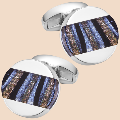 HAWSON Fancy Glazed Stone Cufflinks