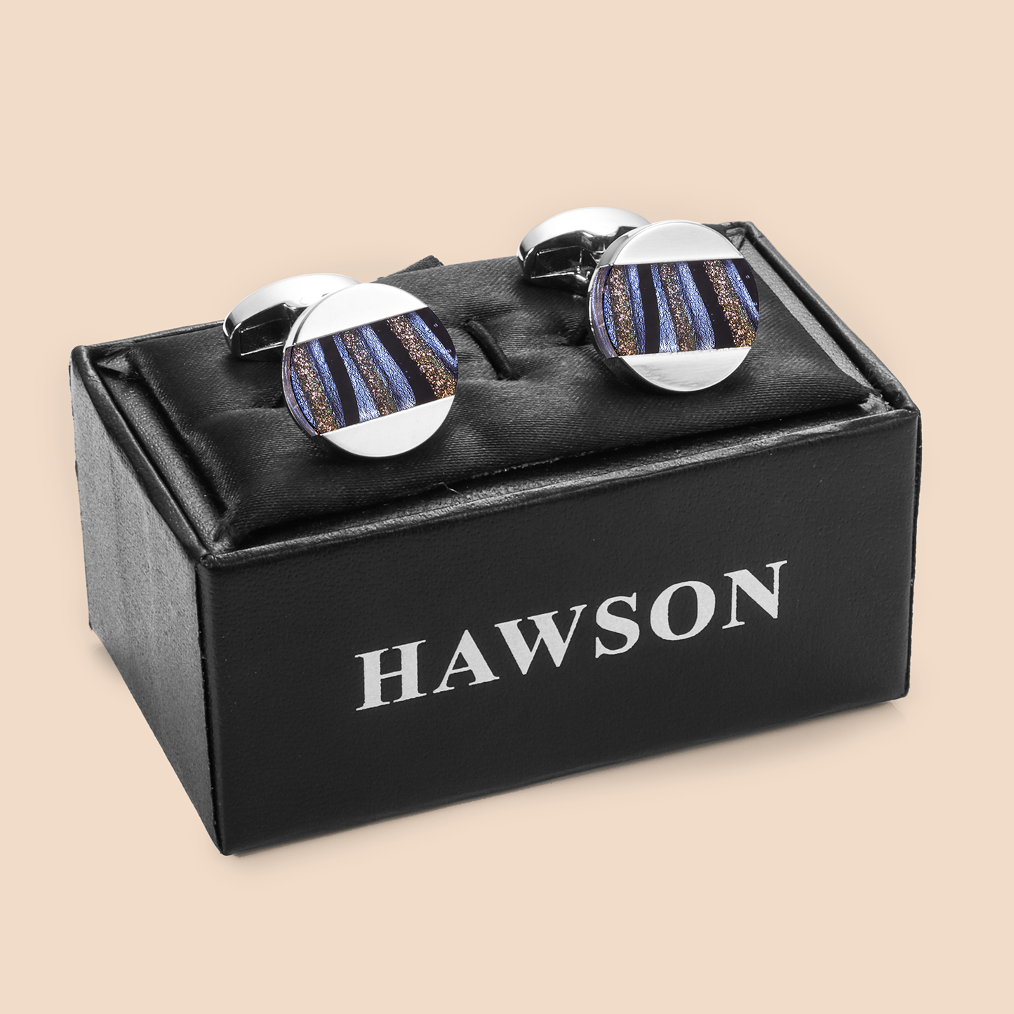 HAWSON Fancy Glazed Stone Cufflinks