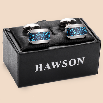 HAWSON Fancy Glazed Stone Cufflinks