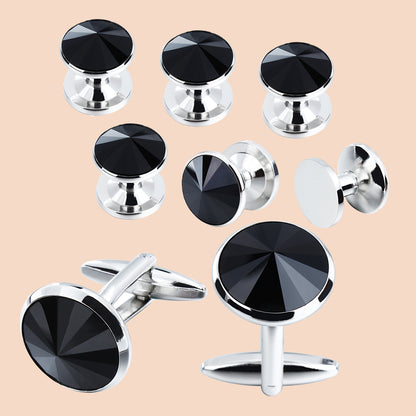 HAWSON Swarovski Crystal Cufflinks and Studs Set