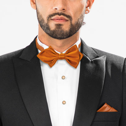 Orange Bow Tie Adjustable Bow Tie Mens Adult Bowtie