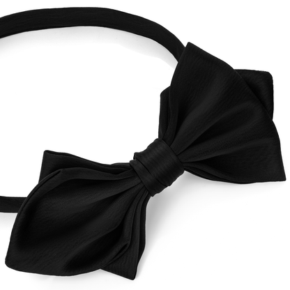 Black Bow Tie  Adjustable Bow Tie Mens Adult Bowtie