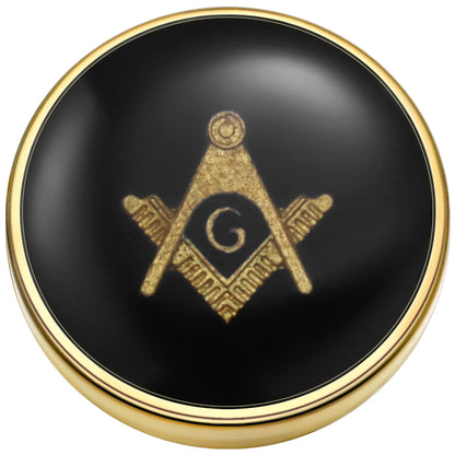 HAWSON Freemason Masonic Button Covers for Men, Jewelry or Accessories, Gift Box Packed, High Quality Clothing Button