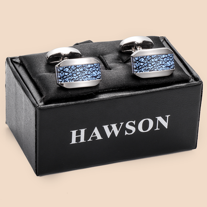 HAWSON Fancy Glazed Stone Cufflinks