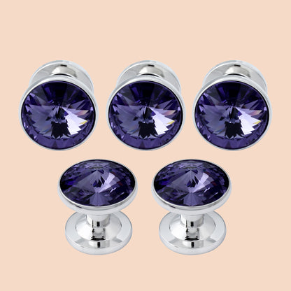 HAWSON Crystal Shirt Studs Set for Men