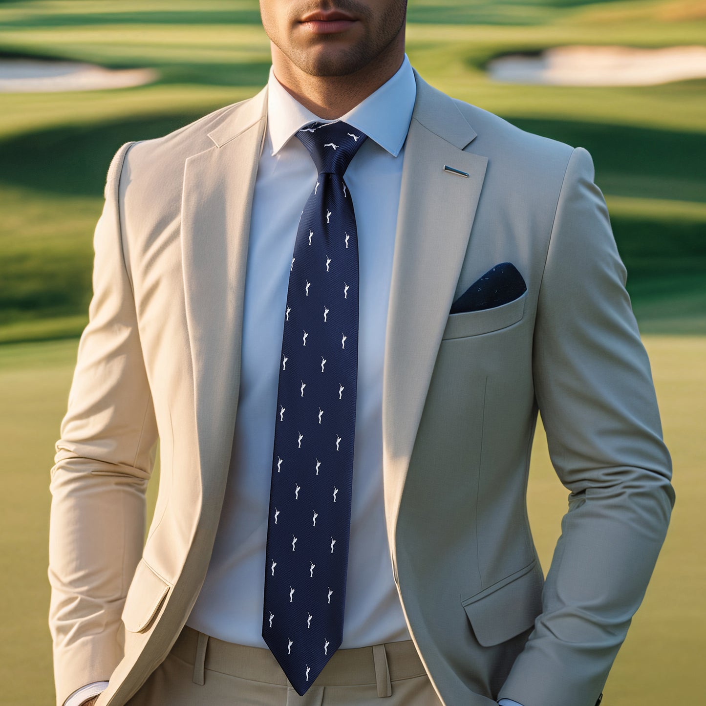 Golf  neckties for men