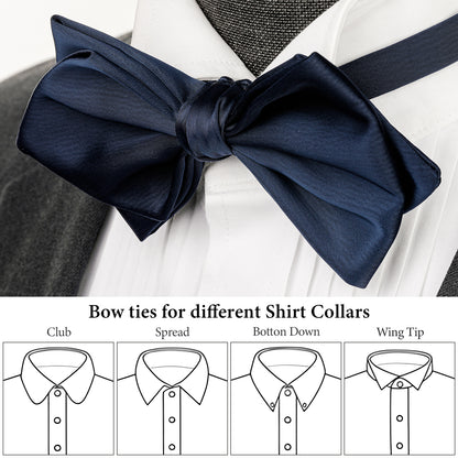 Navy blue Bow Tie Adjustable Bow Tie Mens Adult Bowtie