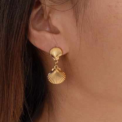 Wholesale Gold Heart & Shell Earrings | Multi-Style Mix & Match