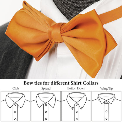 Orange Bow Tie Adjustable Bow Tie Mens Adult Bowtie