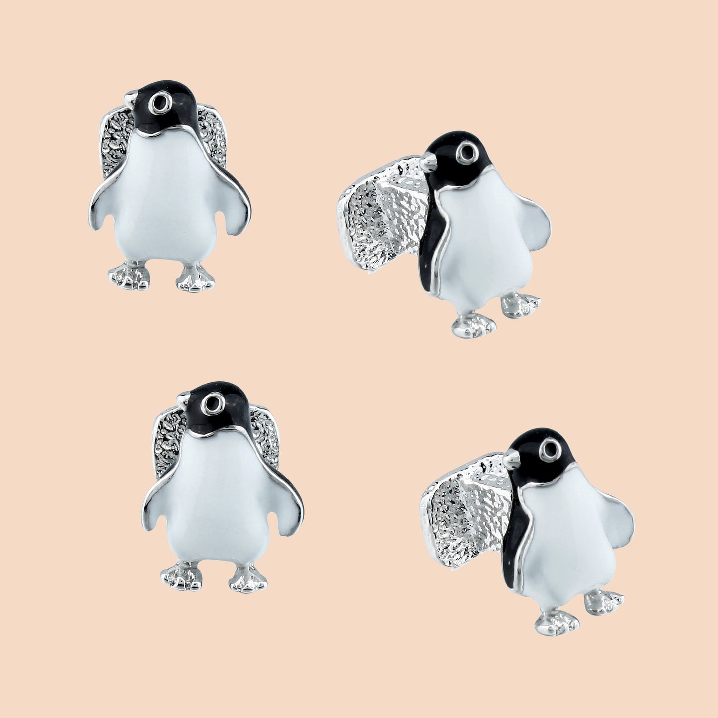 HAWSON Novelty  Penguin Cufflinks and Studs Set