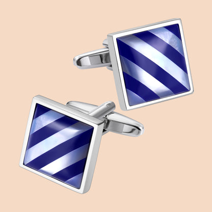 HAWSON Mother of Pearl Stone Cufflinks for Men