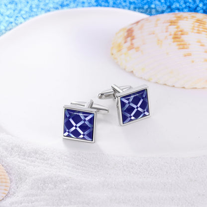 HAWSON Mother of Pearl Stone Cufflinks for Men