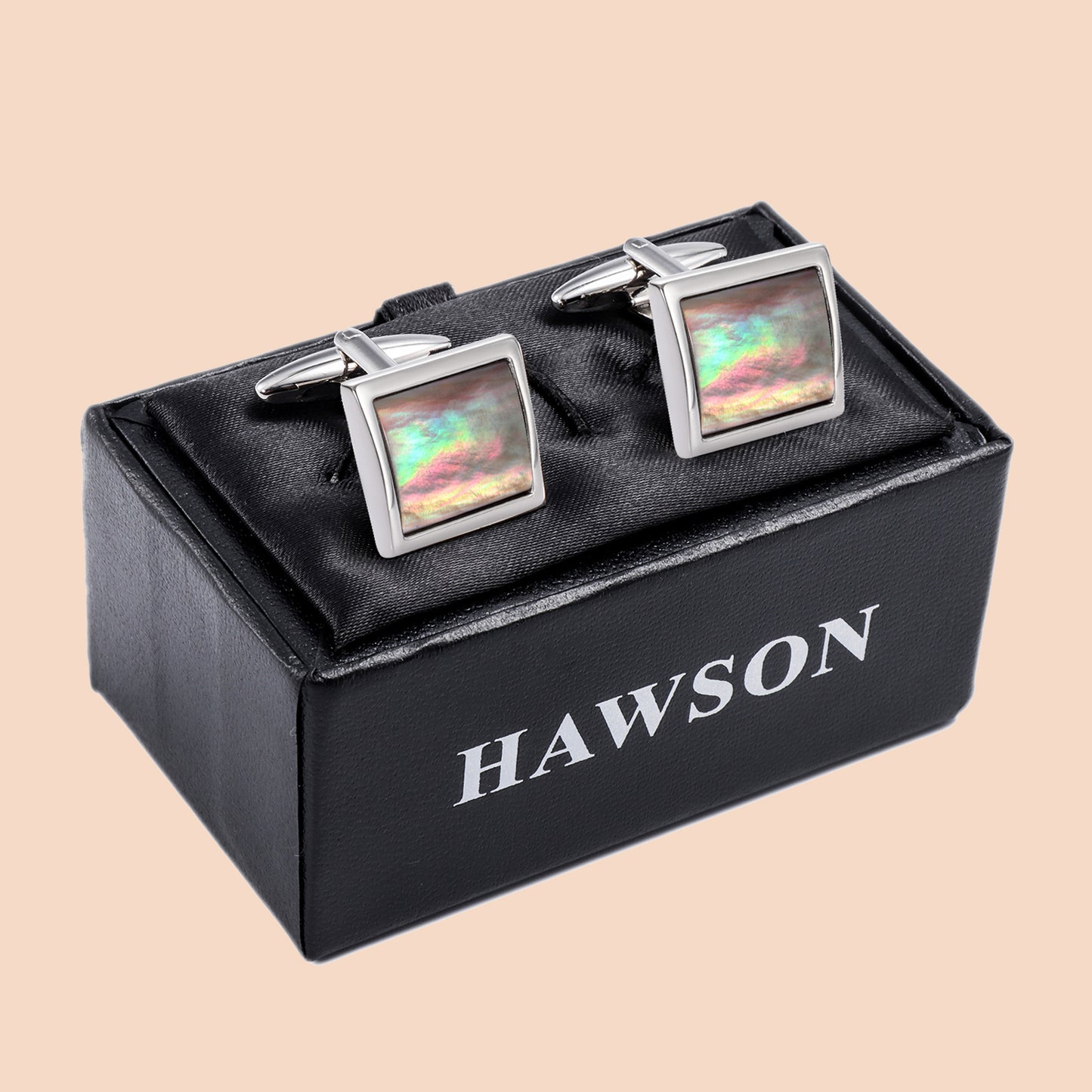 HAWSON Elegnat Gray Mother of Pearl Cufflinks