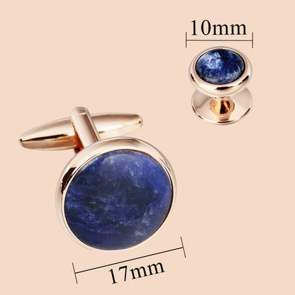 HAWSON Mother of Pearl Cufflinks and Studs for Men