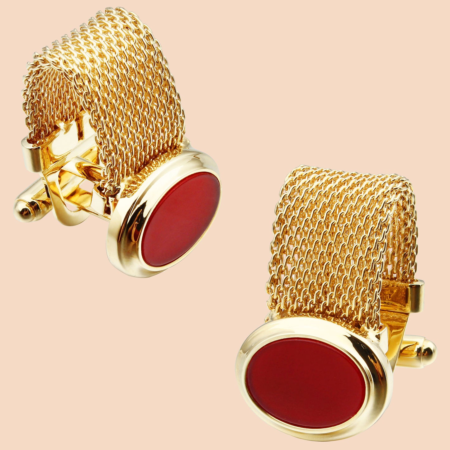 HAWSON Gemstone Cufflinks with Chain