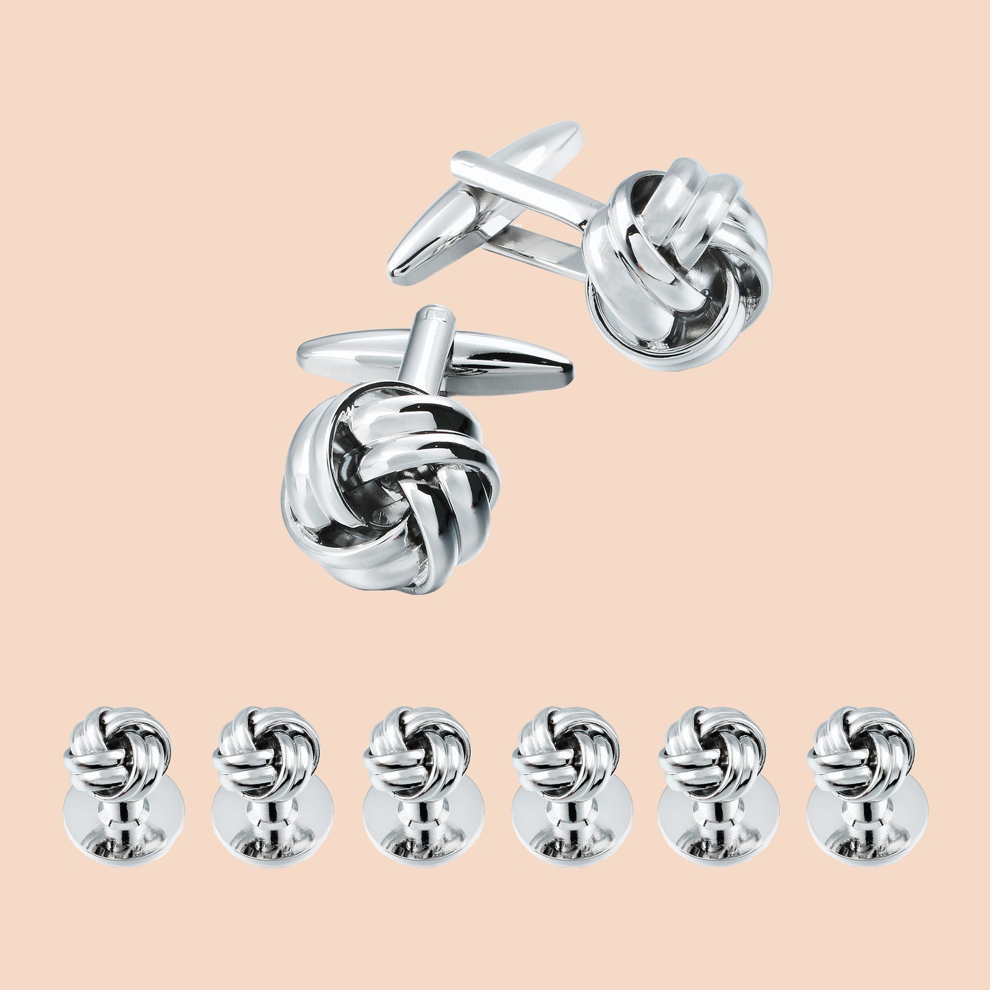 HAWSON Knot Cufflinks and Shirt Studs Set