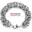6-Piece Stainless Steel Chain Bracelet Set | Mixed Link Styles