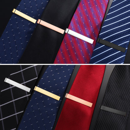 HAWSON 4Pcs 2 inch Classic Tie Clips Sets for Men