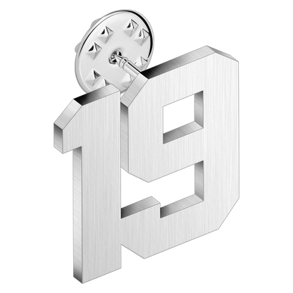 (0-100) Number Brooch, Men's and Women's Sports Number Code Series Brooch