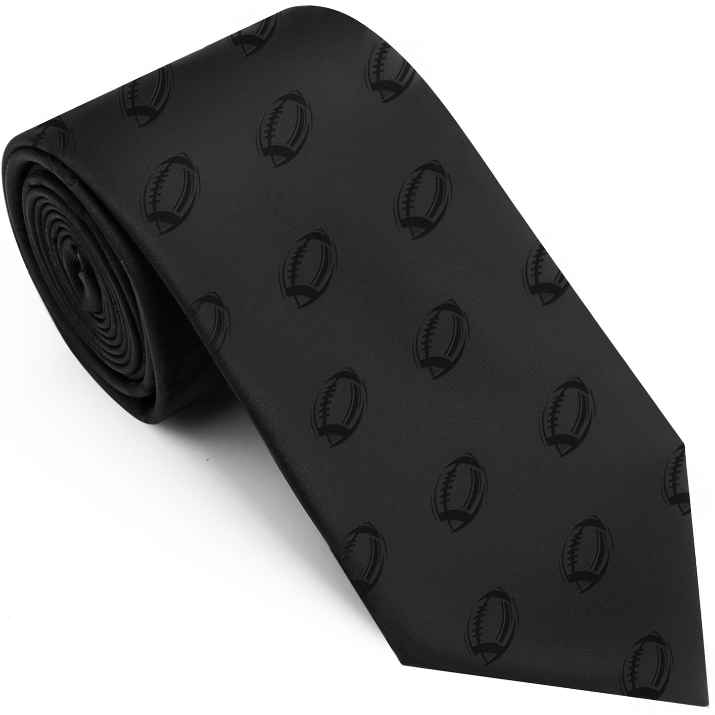 Black Dark Pattern Jacquard Rugby Men's Business Formal Tie