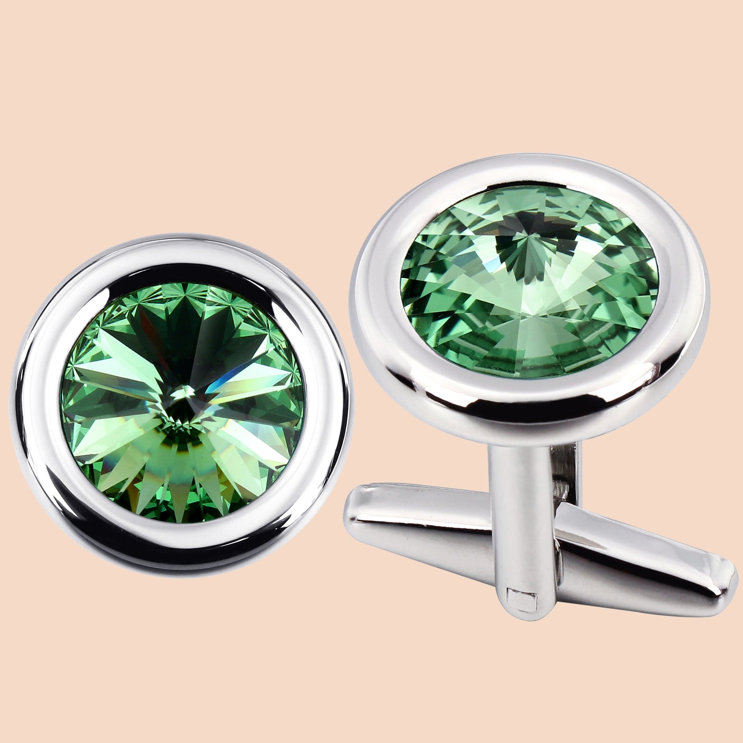 HAWSON Swarovski Crystal Cufflinks for Men