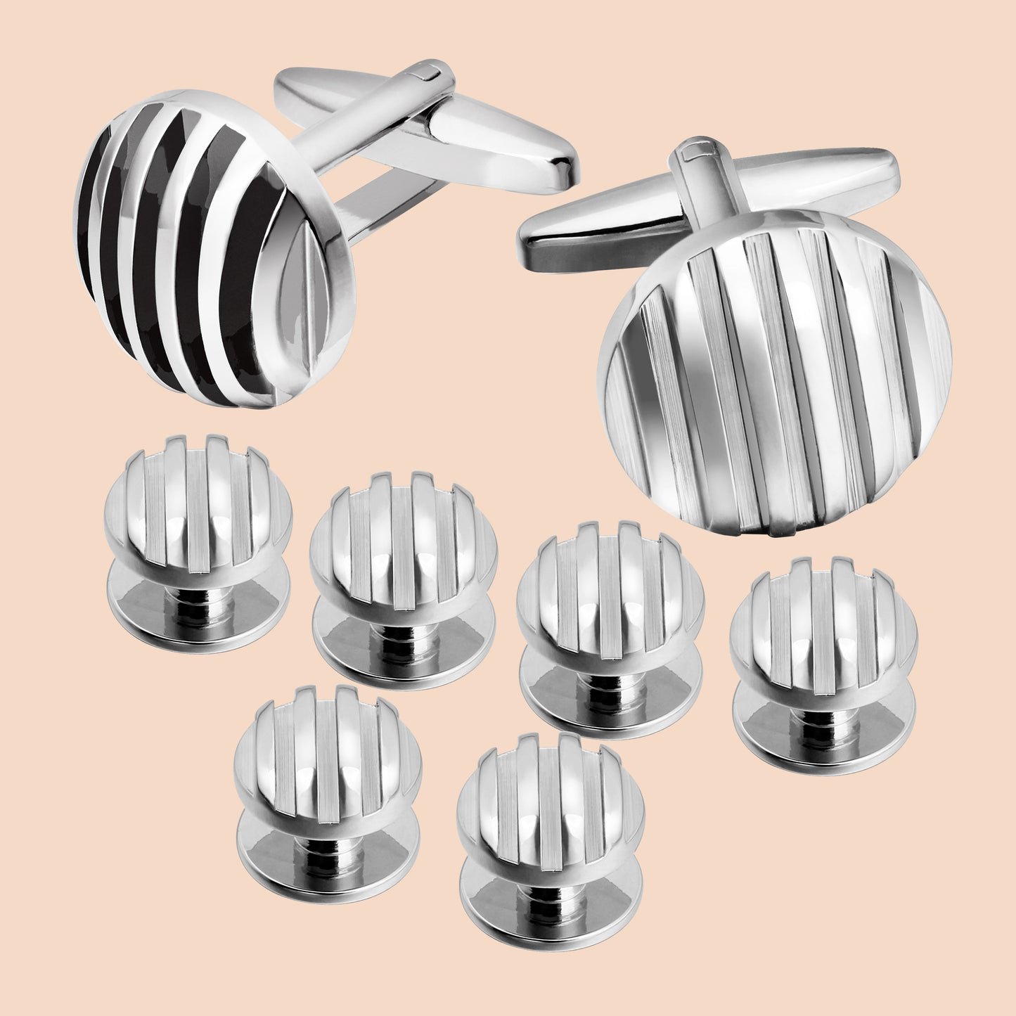 HAWSON Metal Cufflinks and Studs Set