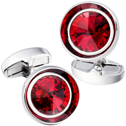 HAWSON Swarovski Crystal Cufflinks for Men