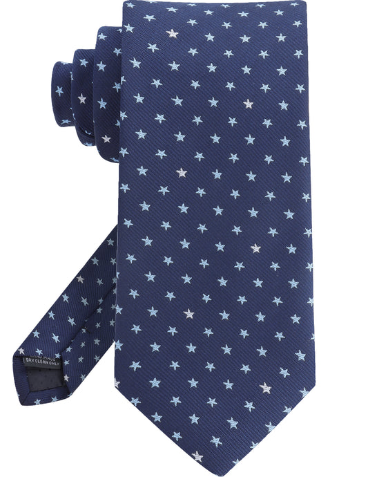 Star pattern men's fun tie casual business accessory