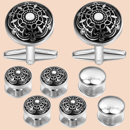 HAWSON Retro Style Cufflinks and Studs set for Men