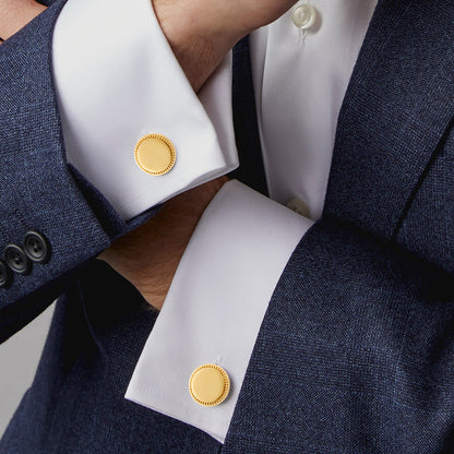 HAWSON Shinny Cufflinks and Studs Set for Men