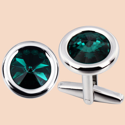 HAWSON Swarovski Crystal Cufflinks for Men