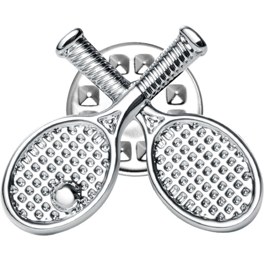 Tennis Racket Lapel Pin Sports Enamel Brooch for Suit Jacket