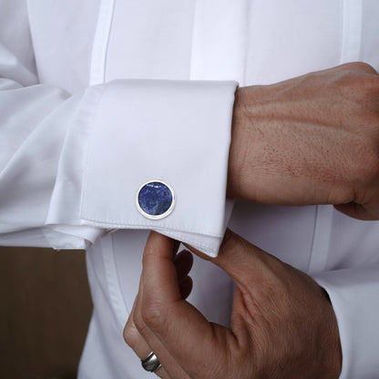 HAWSON  Elegant Stone Cufflinks and Studs Set for Men