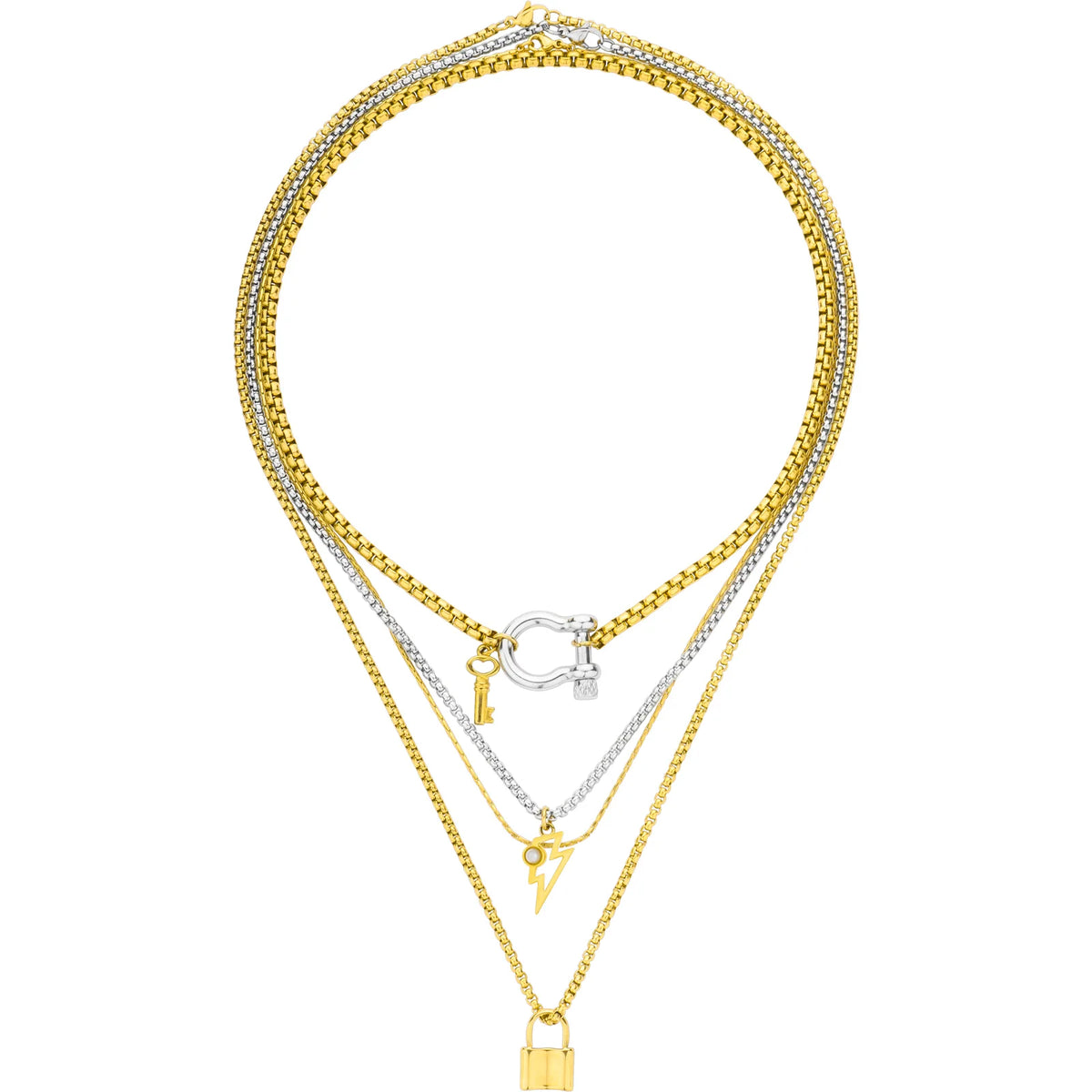 Detachable Layered Necklace Set | Multi-Strand