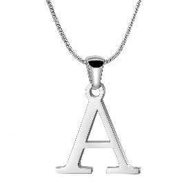 Stainless Steel A–Z Initial Necklace, Gold-Plated Personalized Letter Pendant