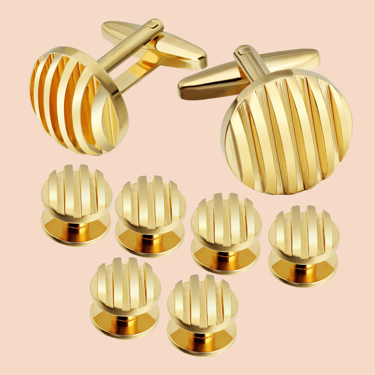 HAWSON Metal Cufflinks and Studs Set