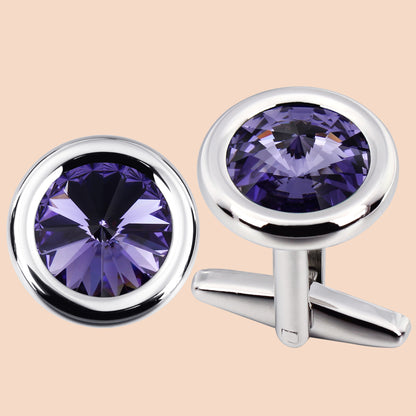 HAWSON Swarovski Crystal Cufflinks for Men